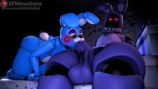 Five Nights at Freddy’s with whitherd Bonnie and whitherd foxy fucking toy Bonnie